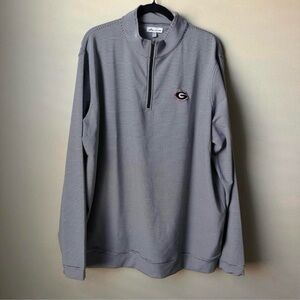 Peter Millar Georgia Bulldogs Perth Performance 1/4 Zip Men’s Sz XXL UGA GoDawgs